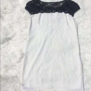 White And Grey Express Dress